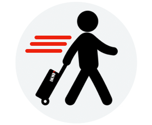 Skip the queues at the airport!